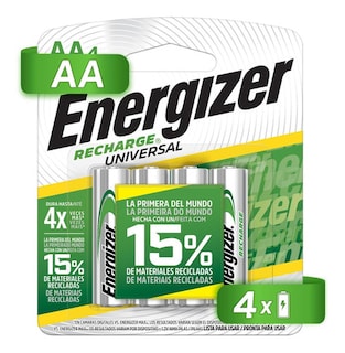 Foto 5 | Pilas Recargables Energizer 4 Aa + 4 Aaa 8 Piezas