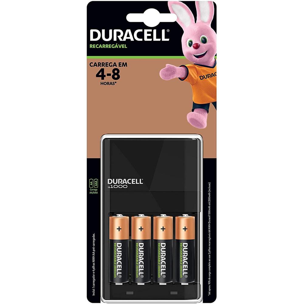 Foto 3 pulgar | Cargador Duracell Con 8 Pilas Recargable Aa 1.2v