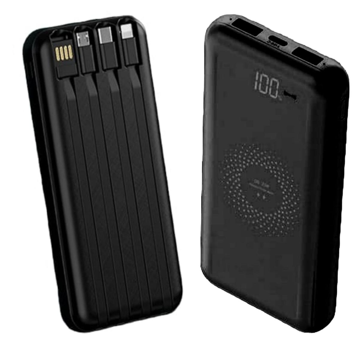 Foto 3 | Batería Qi Portátil 30000 mah Salida Qi Inalámbrica USB 2.0 Entrada USB-C Cable USB No I
