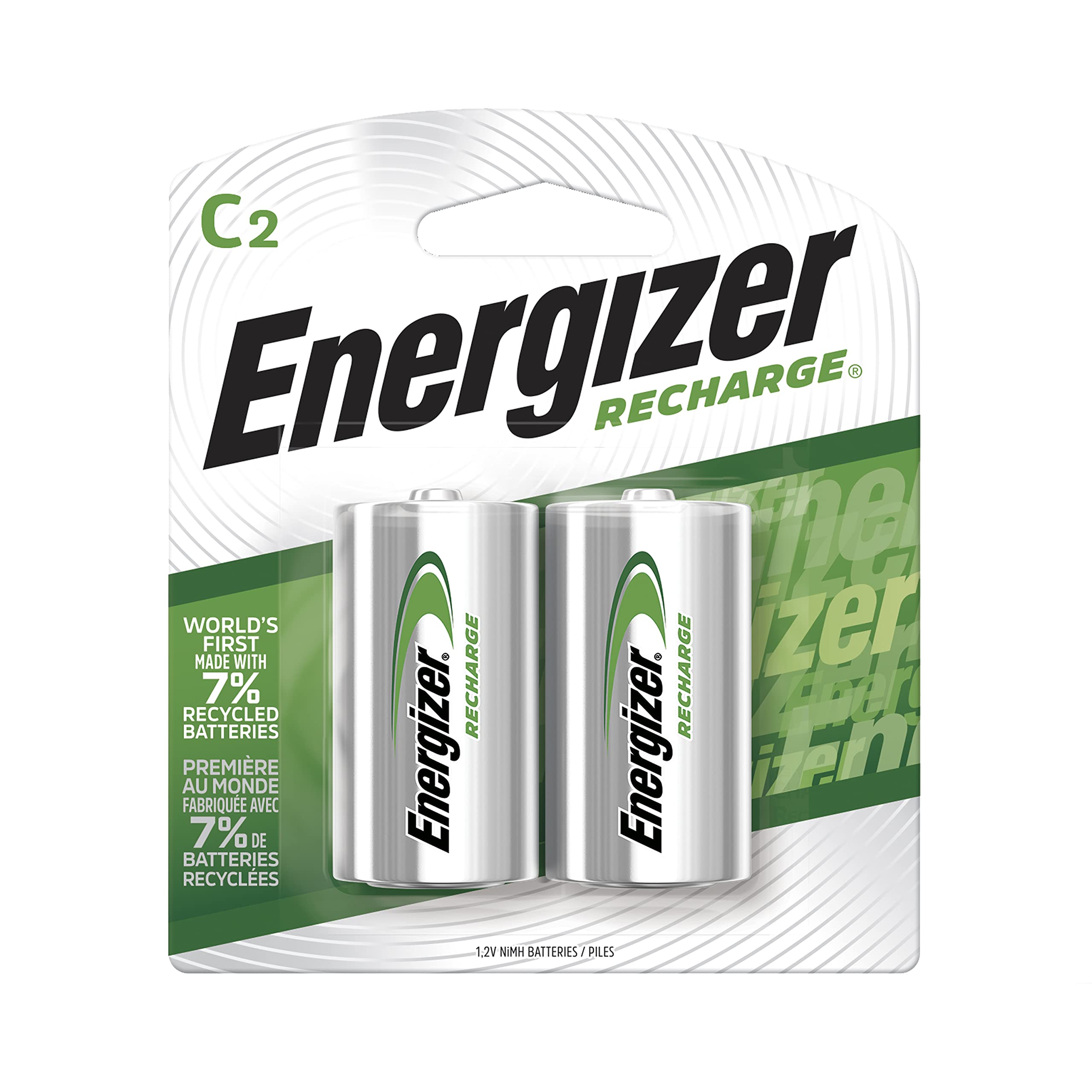 Foto 1 | Batería Recargable Energizer C Nimh 1.2 V, Paquete De 2 - Venta Internacional.