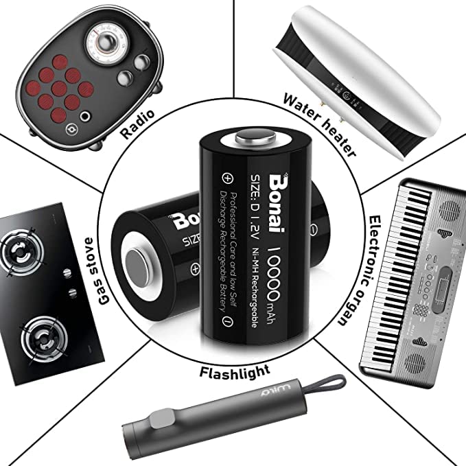 Foto 7 | Baterías Recargables Y Cargador Bonai Lcd Smart 10000 Mah D - Venta Internacional.