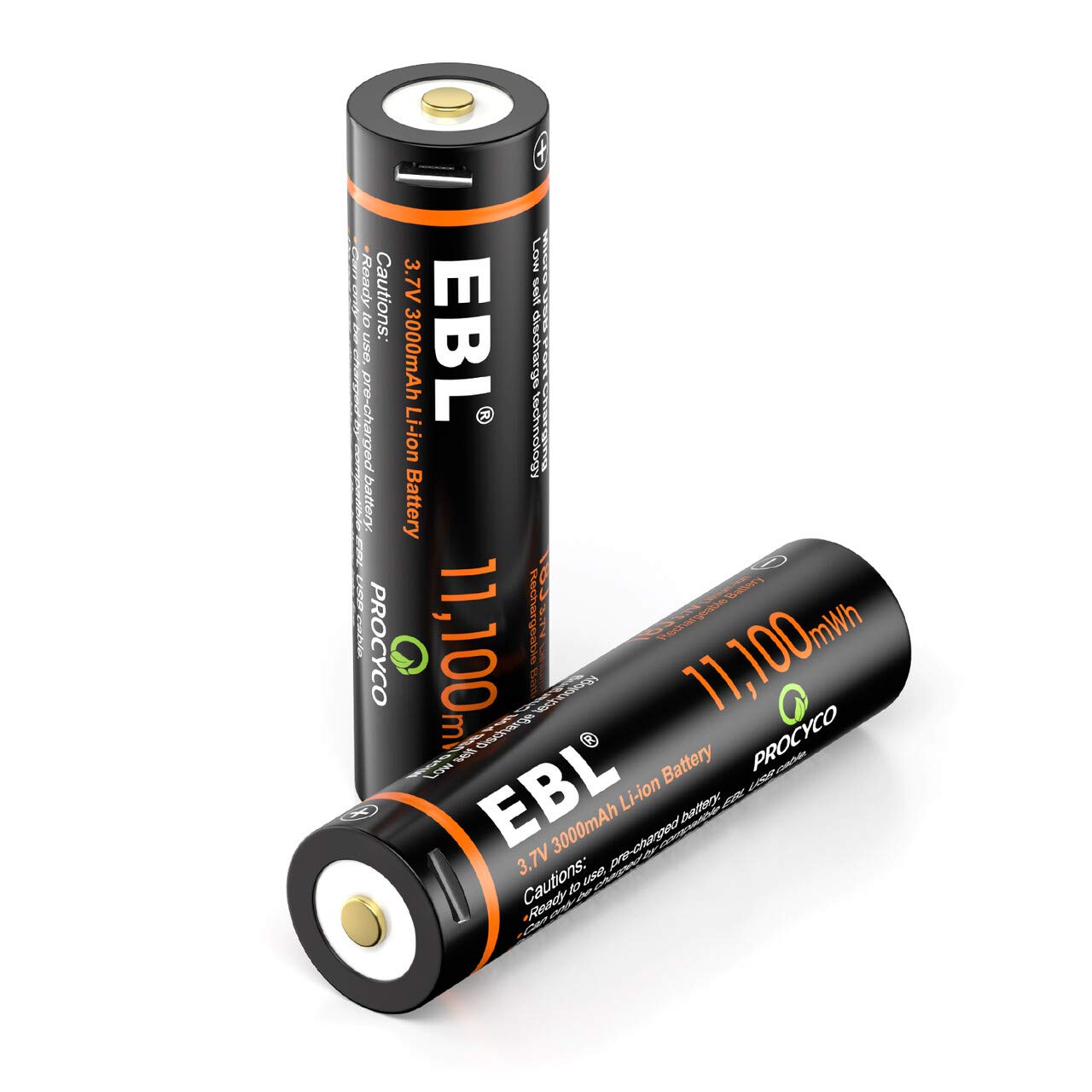 Foto 2 pulgar | Baterías Recargables Ebl 3000 Mah 3 7 V Li-ion 18j (paquete De 2) - Venta Internacional.