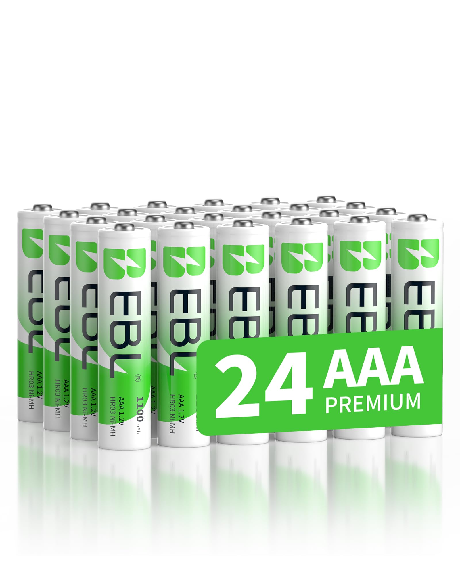 Foto 2 pulgar | Baterías Recargables Ebl Aaa 1100mah 1.2v (24 Unidades) - Venta Internacional.