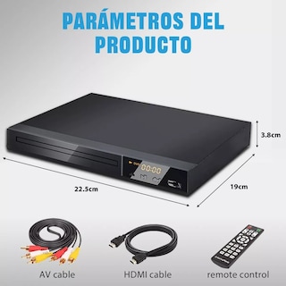 Foto 2 | Reproductor De Dvd Para Tv Eo Safe Imports Esi-16209 Negro