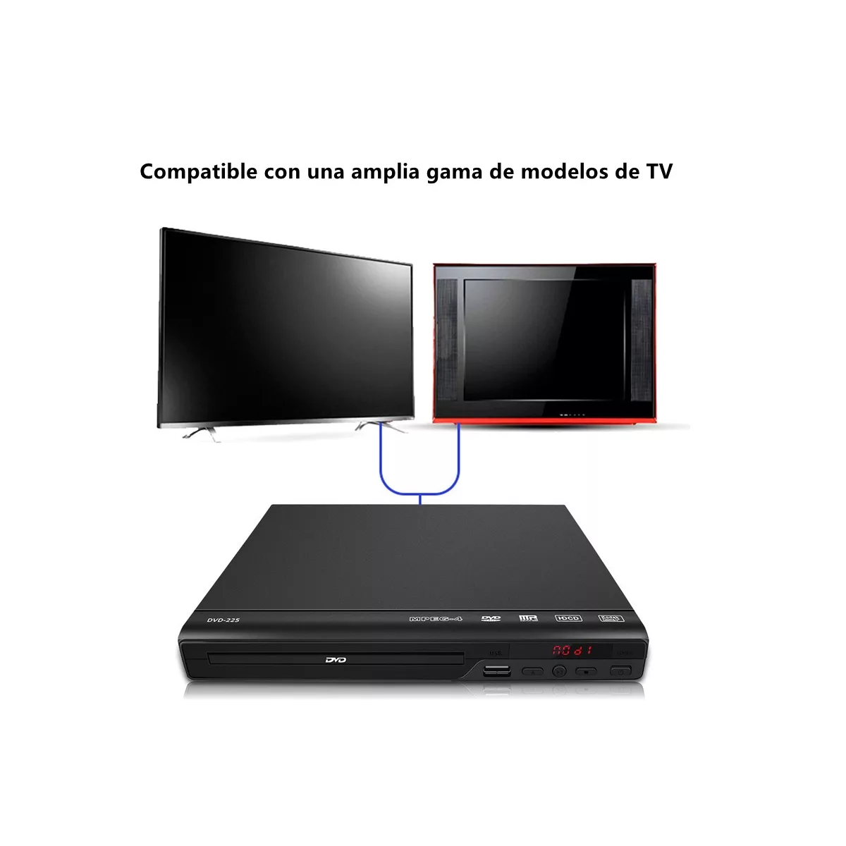 Foto 2 | Reproductor De Dvd Ultra Hd Para Tv Eo Safe Imports Esi-16210 Negro