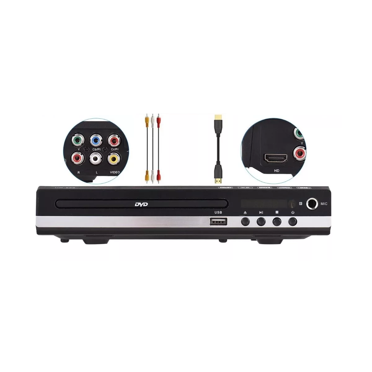 Foto 3 pulgar | Reproductor De Dvd Hdmi Hd 1080p Para Tv Usb Rca Eo Safe Imports Esi-16211 Negro