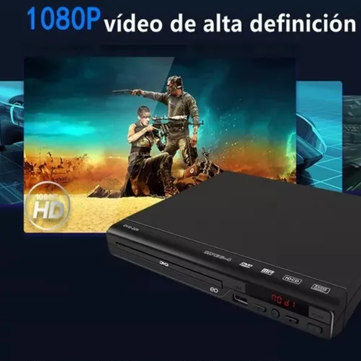 Foto 4 pulgar | Reproductor De Dvd Ultra Hd Para Tv Alta Resolución Eo Safe Imports Esi-20211 Negro