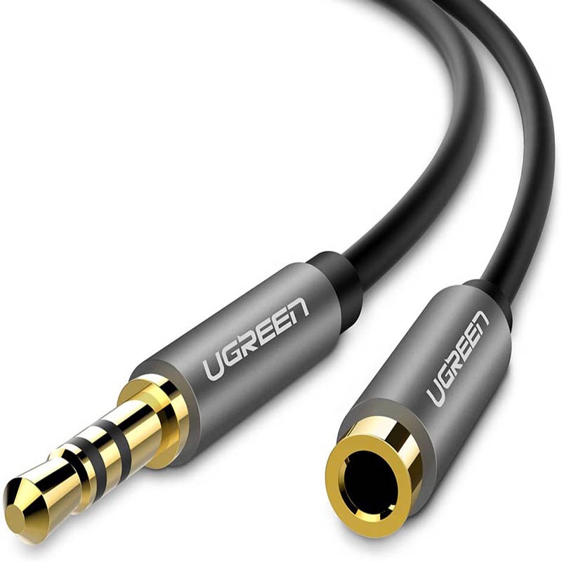 Cable Extensión Audio Auxiliar 3.5mm Ugreen Macho Hembra 3m