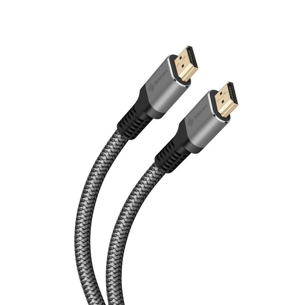 Foto 2 pulgar | Cable Steren 299-505 color Gris HDMI TM 2.1 de Ultra Alta Velocidad de 5 M