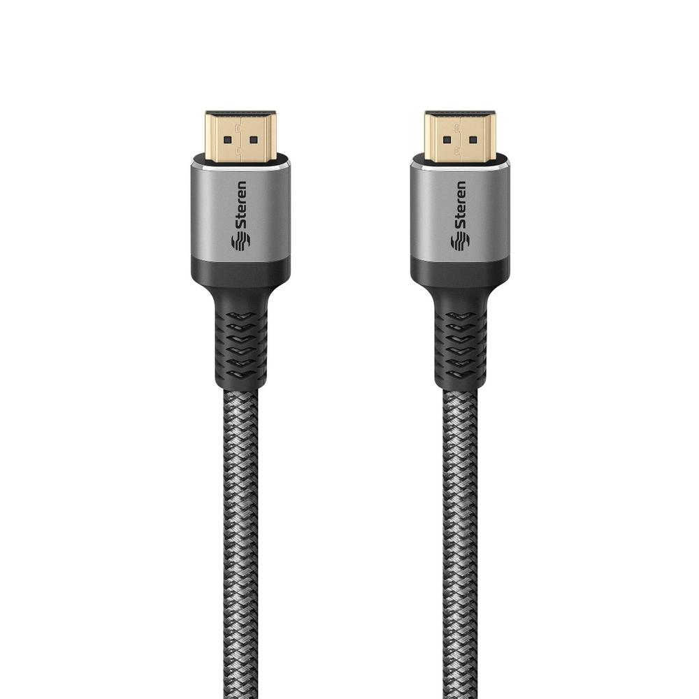 Foto 3 pulgar | Cable Steren 299-505 color Gris HDMI TM 2.1 de Ultra Alta Velocidad de 5 M