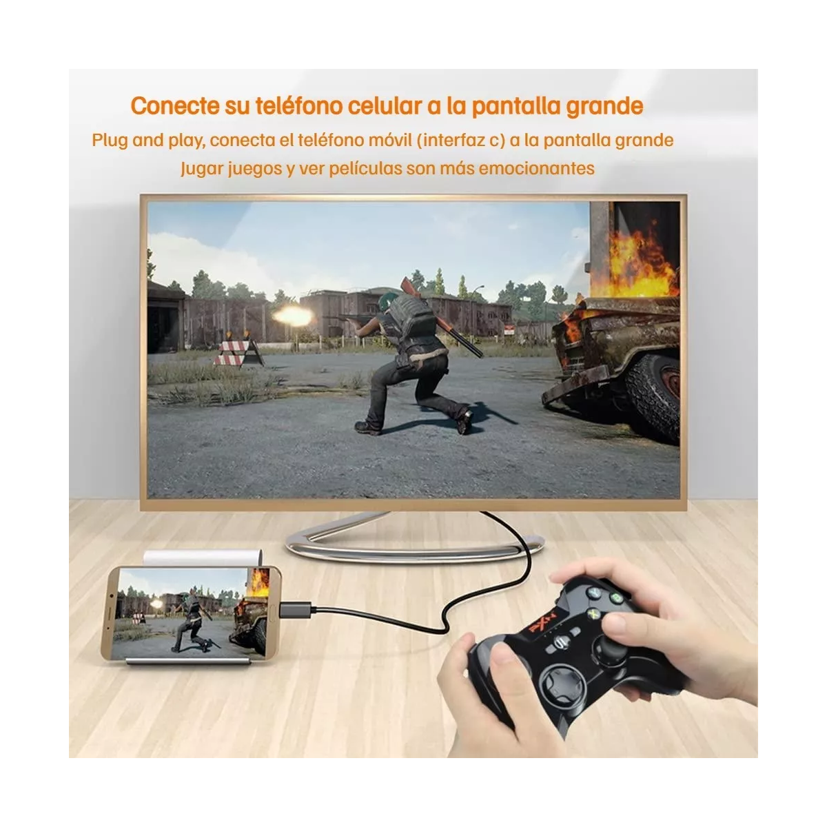 Foto 3 | Cable Adaptador Usb Tipo C A Hdmi 4k Eo Safe Imports Esi-8534 Gris