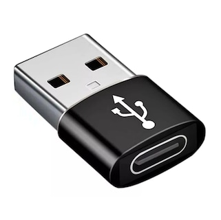 Foto 2 | Adaptador Usb Tipo C Hembra A Usb Macho Negro