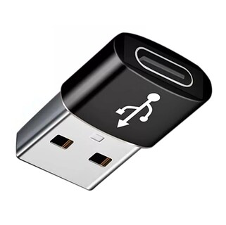 Foto 3 | Adaptador Usb Tipo C Hembra A Usb Macho Negro