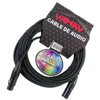 Foto 1 | Cable De Audio Xlr Macho A Xlr Hembra 10m Vamav Xlrhmf10