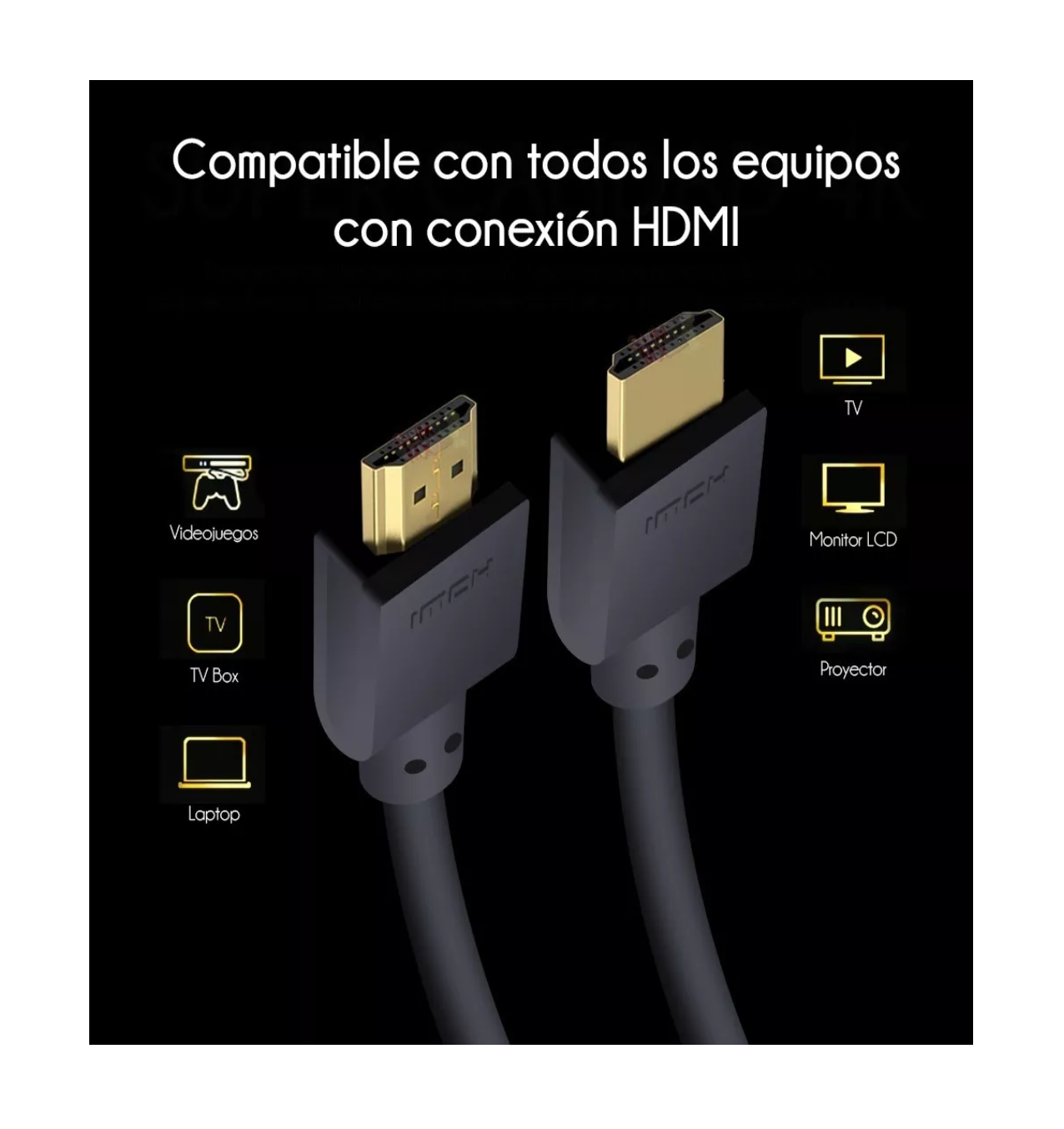 Foto 4 pulgar | Cable HDMI Belug Saikang 4K 1.5 m Versión 2.0