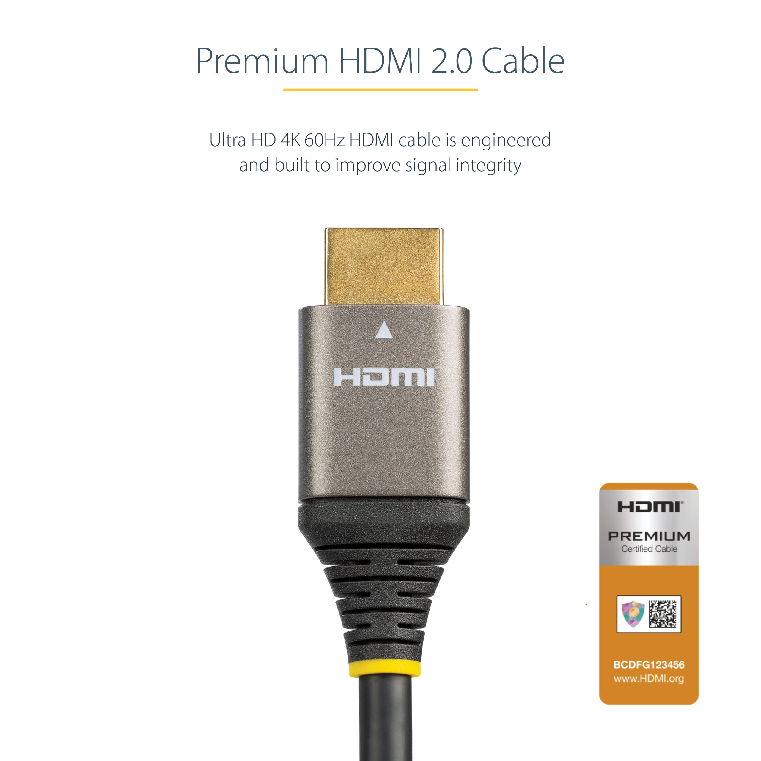 Foto 7 pulgar | Venta Internacional - Cable HDMI Startech.com Premium Certificado 1 m