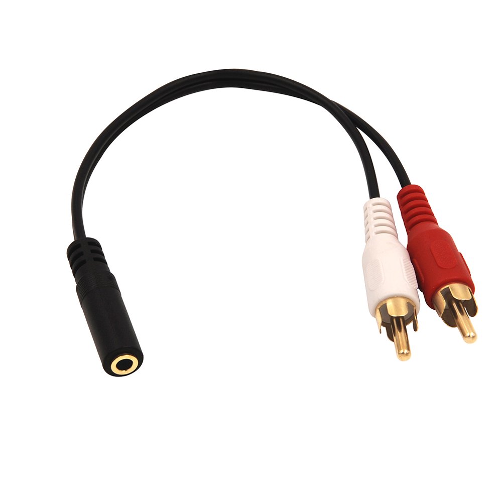 Foto 4 pulgar | Venta Internacional - Cable De Audio En Y Vce De 3,5 Mm Hembra A 2 Rca Macho Estéreo, Paquete De 2