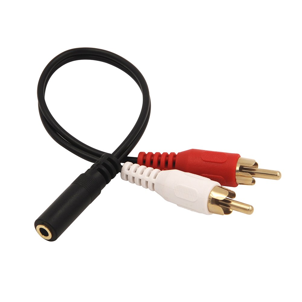 Foto 4 | Venta Internacional - Cable De Audio En Y Vce De 3,5 Mm Hembra A 2 Rca Macho Estéreo, Paquete De 2