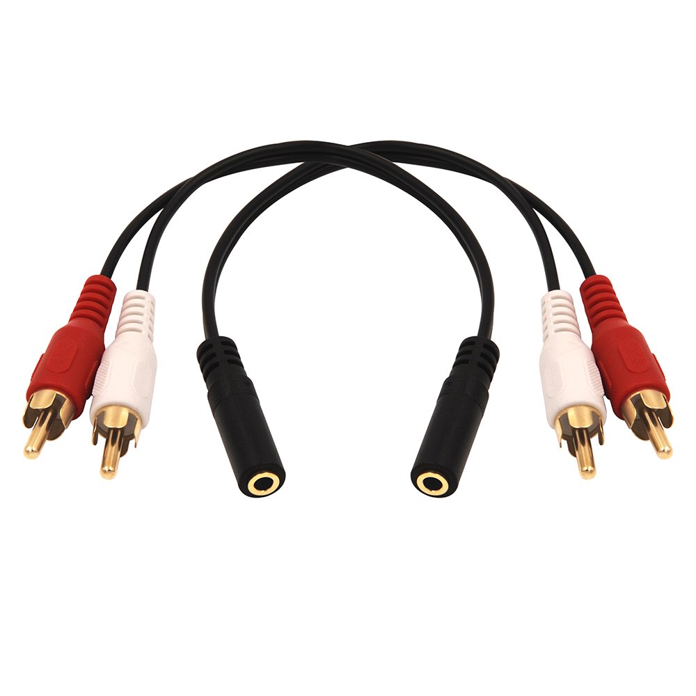 Foto 6 | Venta Internacional - Cable De Audio En Y Vce De 3,5 Mm Hembra A 2 Rca Macho Estéreo, Paquete De 2