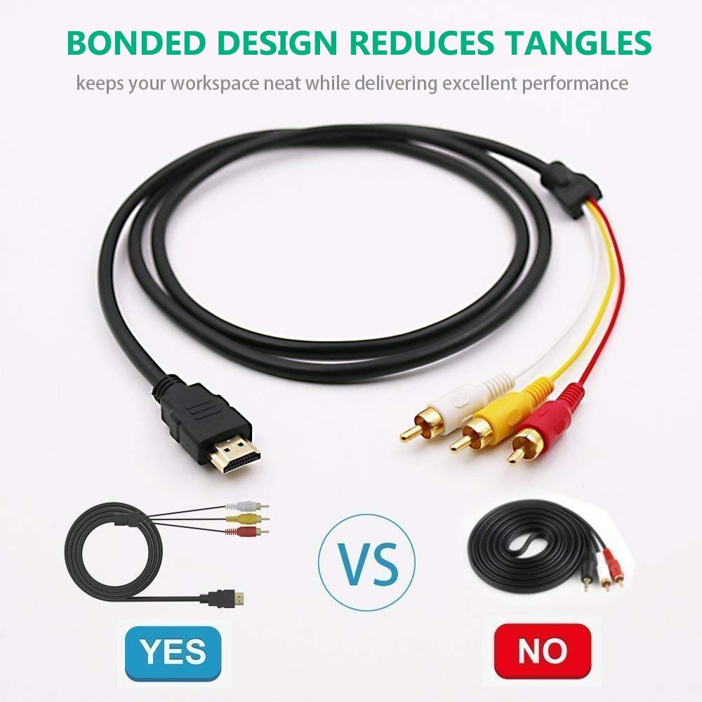 Foto 6 pulgar | Cable Hdmi A Rca Snllmzi 1080p 1,5 M Macho A 3 Rca Video Aud - Venta Internacional.