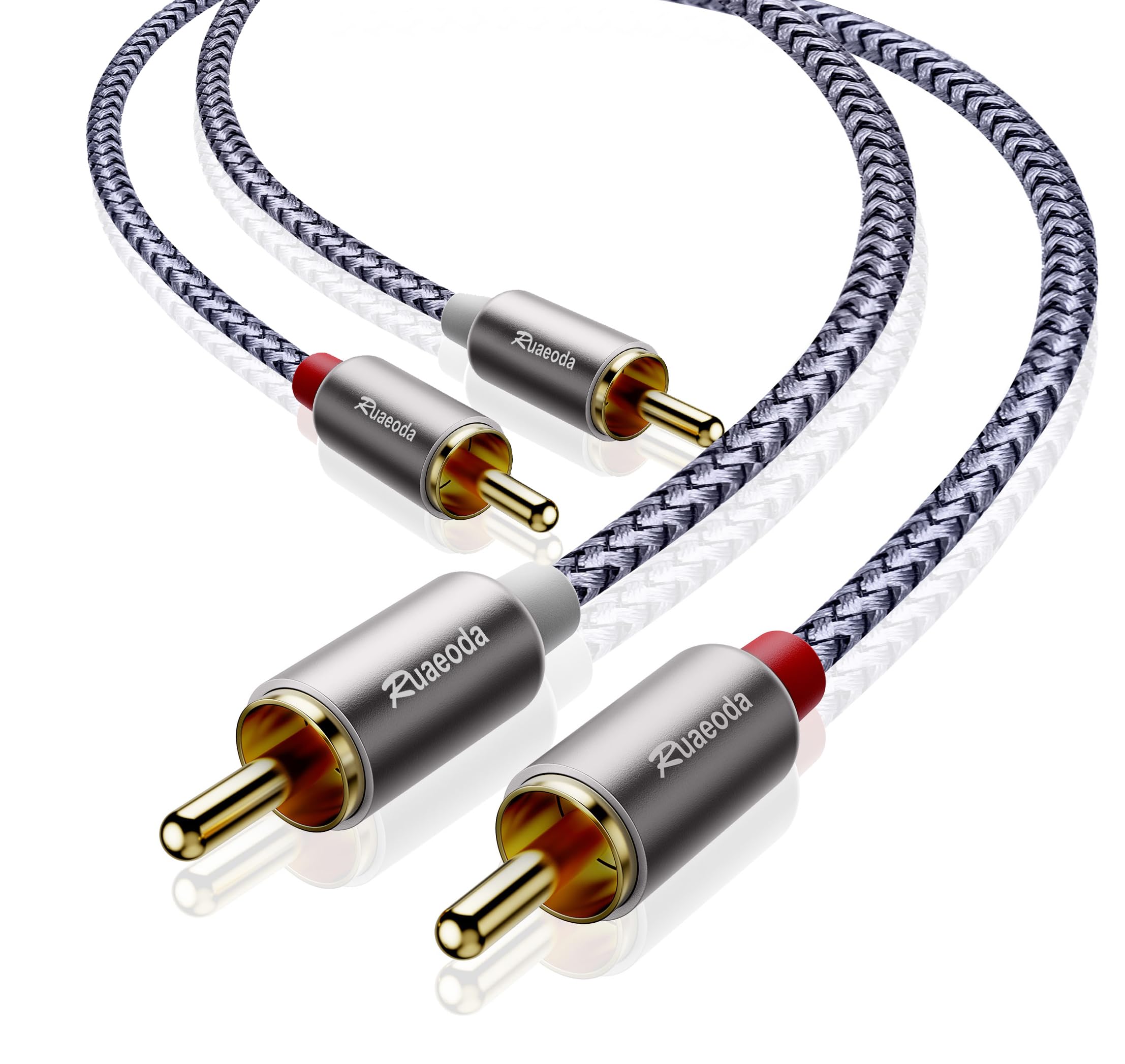 Foto 1 | Cable RCA Ruaeoda 2 RCA Macho A 2rca Macho Malla Blindada de 1,8 M - Venta Internacional