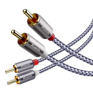 Foto 2 | Cable RCA Ruaeoda 2 RCA Macho A 2rca Macho Malla Blindada de 1,8 M - Venta Internacional