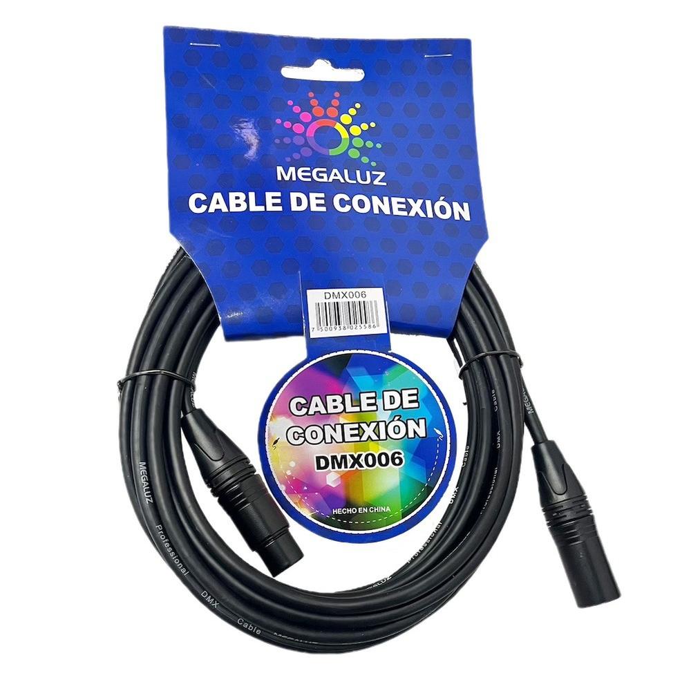 Cable Extensión Mega Luz para DMX Canon XLR A Canon XLR 6 m