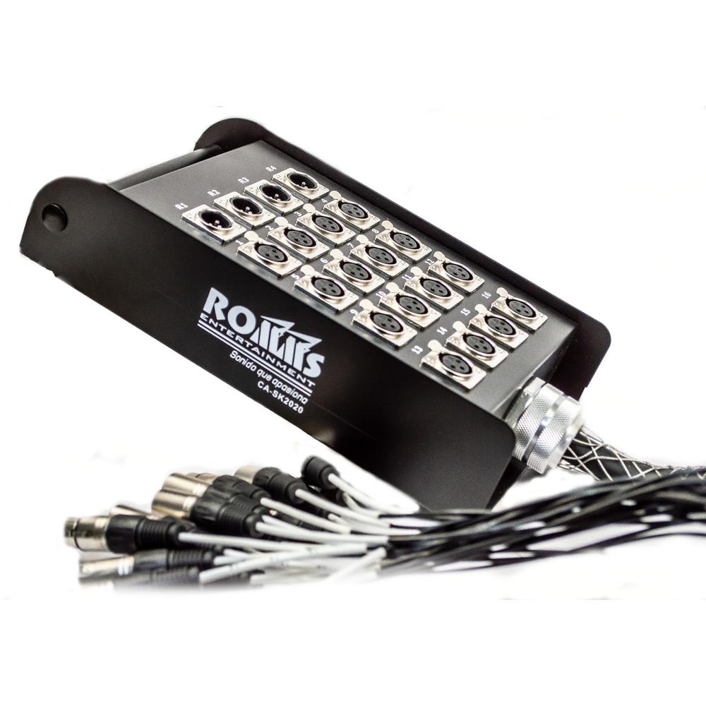 Extension Medusa Snake 20 Metros 16 Canales Xlr 4 Regresos
