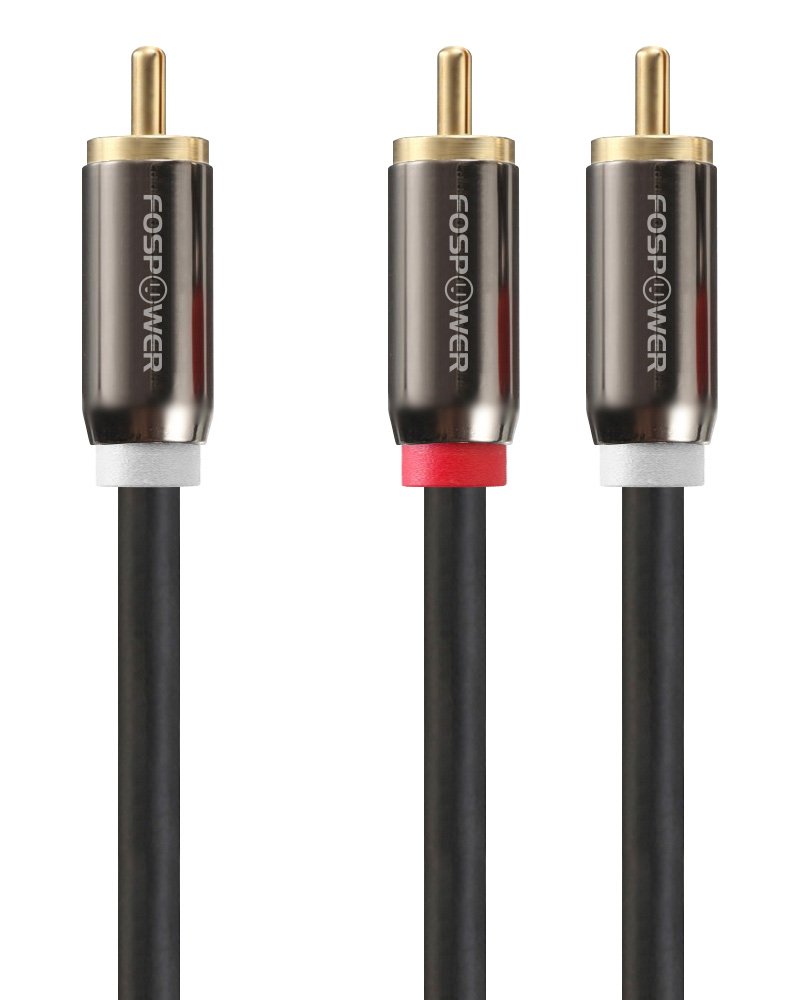 Adaptador Rca En Y Cable Fospower, 1 Macho A 2 Machos, 1,8 M - Venta Internacional.