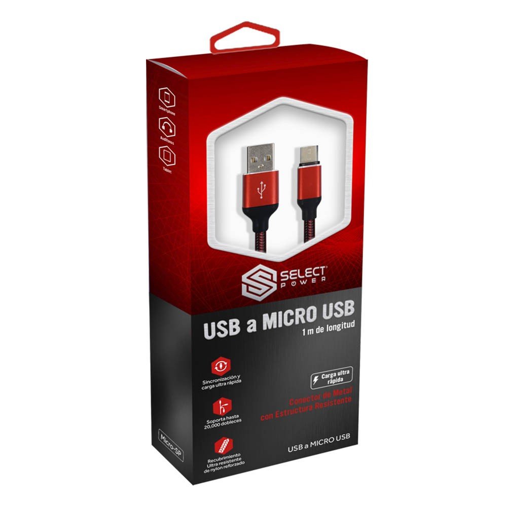 Foto 2 pulgar | Cable Cargador Usb A Micro Usb