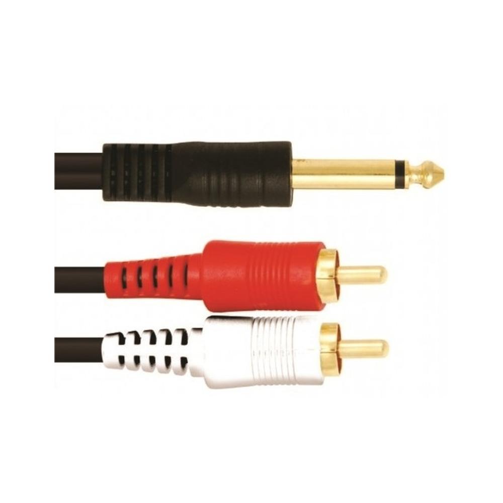 Foto 3 pulgar | Extension Plug Mono 63 mm a 2 Plug Rca Dorado