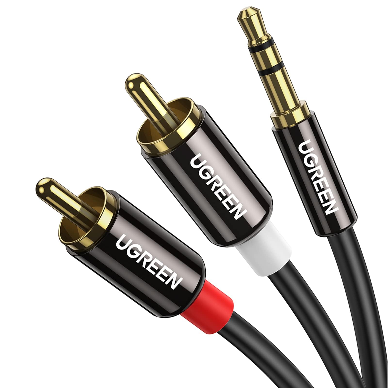 Cable de Audio Ugreen de 3.5 mm a RCA Macho 5 m Hifi Sound Metal She - Venta Internacional