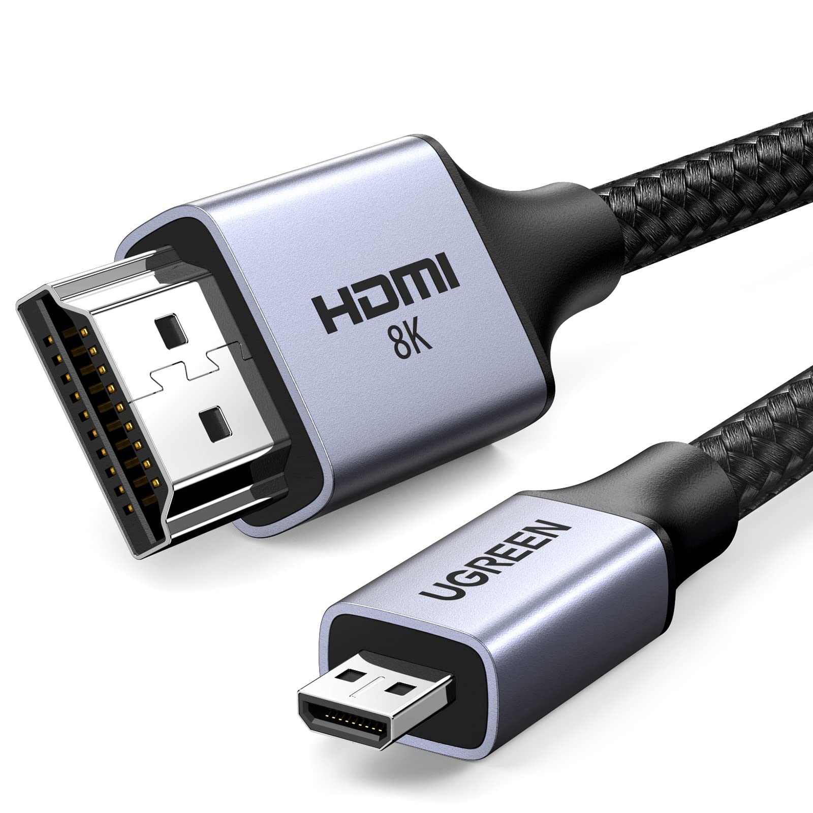 Foto 1 | Cable HDMI Ugreen 8K Micro HDMI a HDMI 2.1 de 6.6 Pies - Venta Internacional