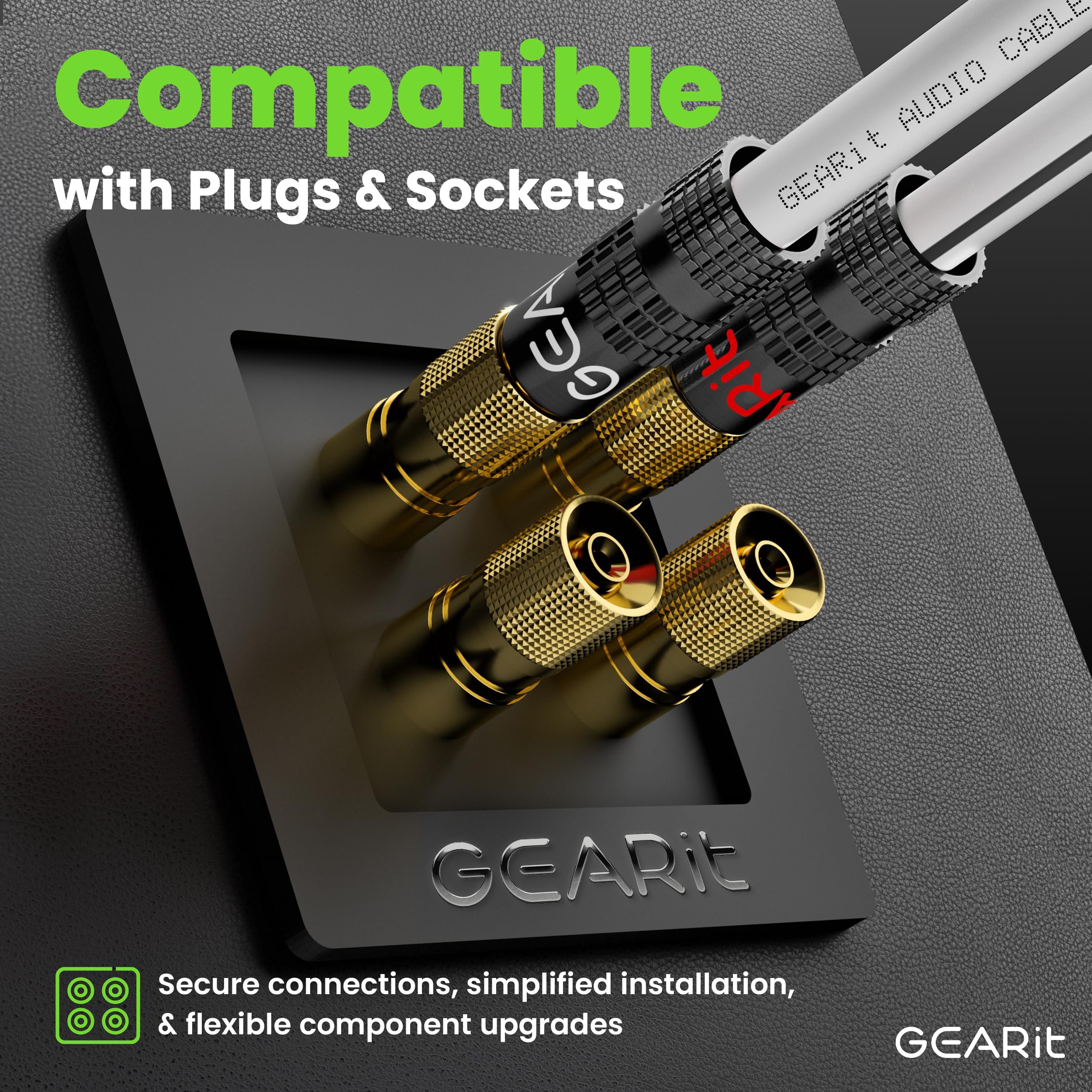 Foto 7 pulgar | Cable De Altavoz Gearit Pro Series 16 Awg, Calibre 16, 30,48 M, Blanco - Venta Internacional.