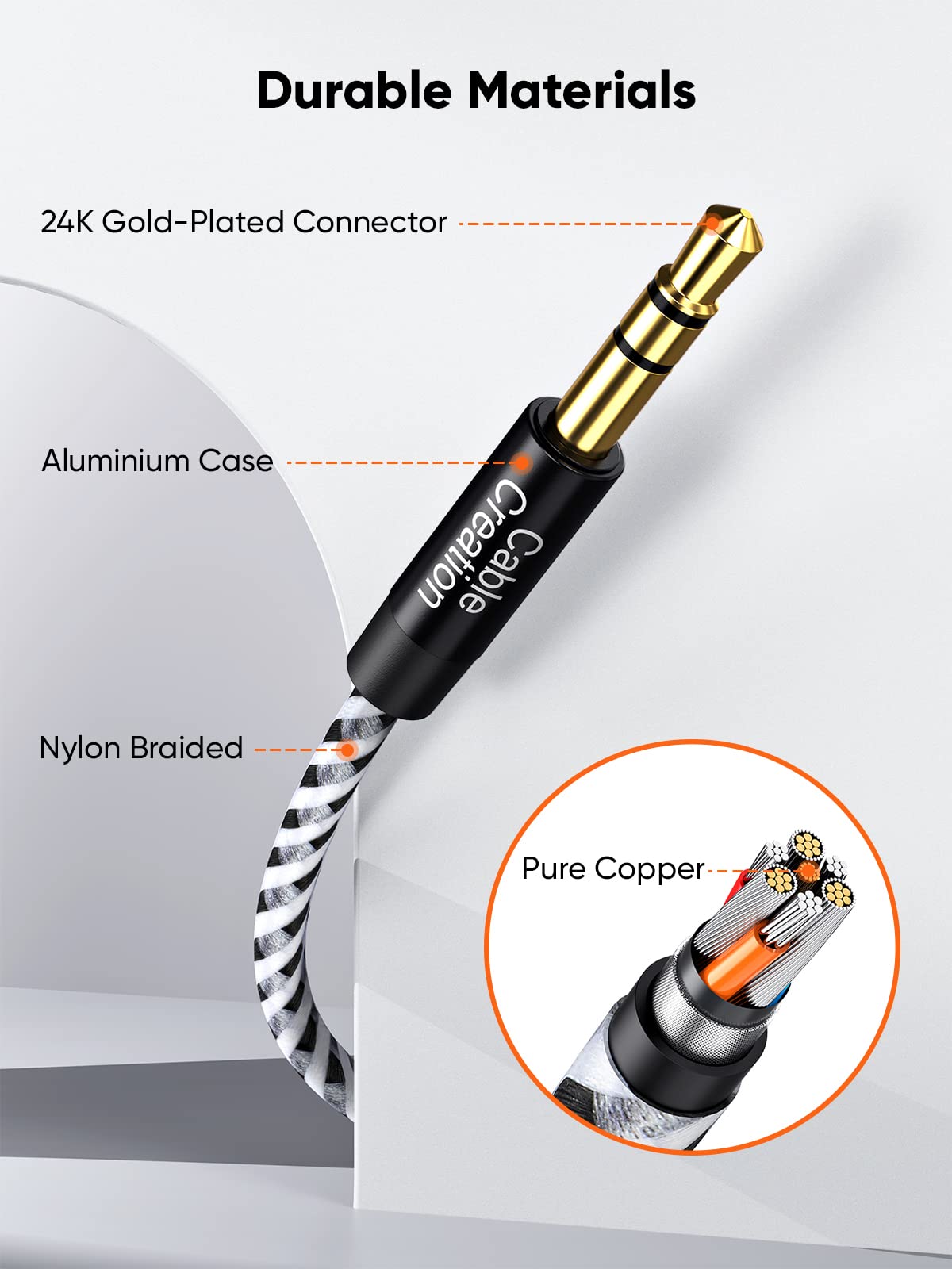 Foto 5 pulgar | Cable de Extensión para Auriculares Cablecreation 3.5 Mm M/f 1.8 M - Venta Internacional