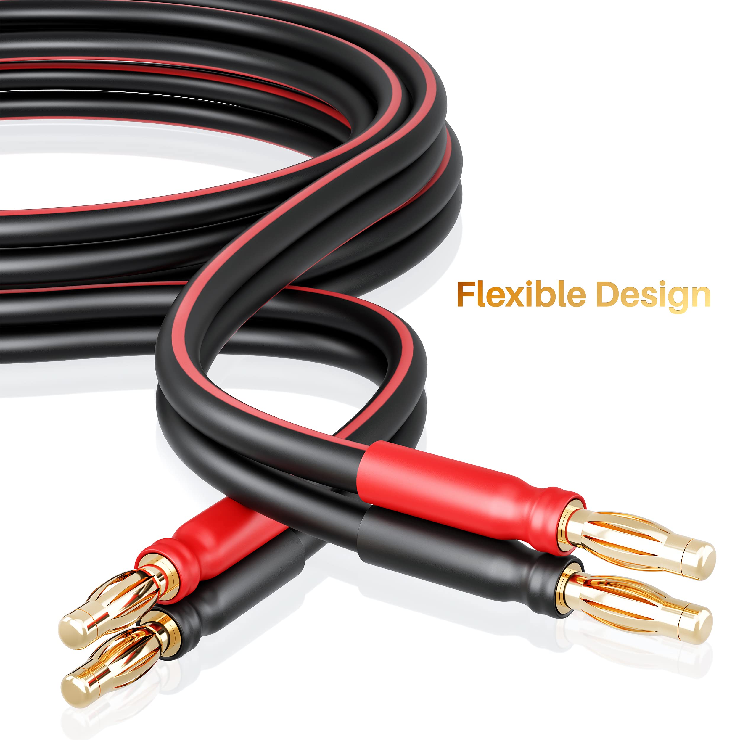 Foto 3 pulgar | Cable Altavoz Gearit 14 Awg con Conectores Tipo Banana 2 M, 2 Unidades Negro - Venta Internacional