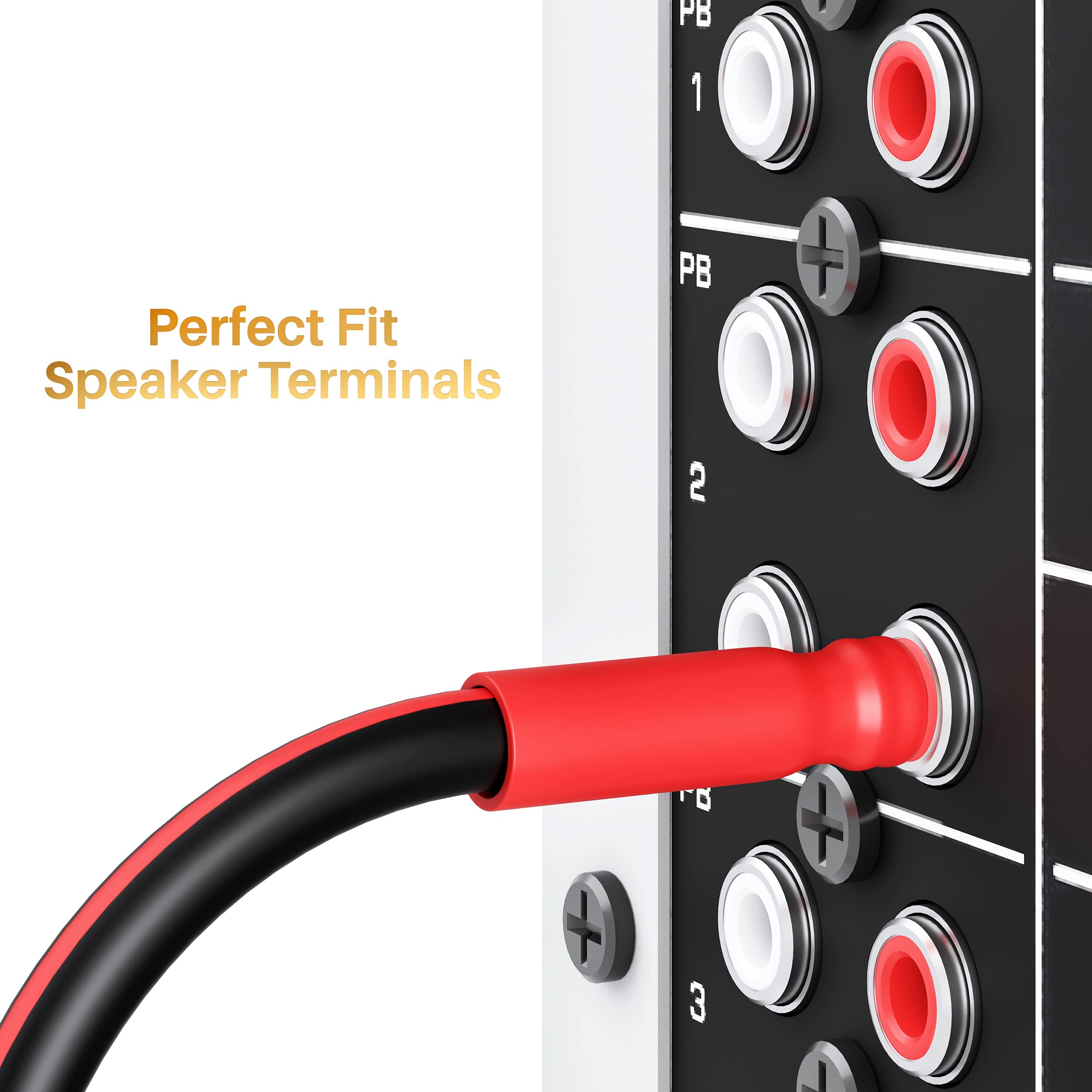 Foto 6 pulgar | Cable Altavoz Gearit 14 Awg con Conectores Tipo Banana 2 M, 2 Unidades Negro - Venta Internacional