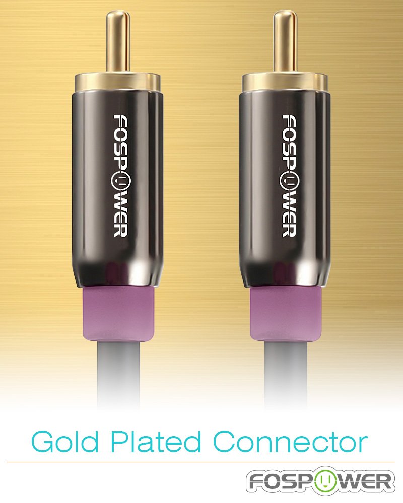Foto 3 | Cable de Subwoofer FosPower RCA a RCA Audio Stereo 3 m - Venta Internacional