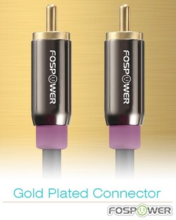 Foto 3 | Cable de Subwoofer FosPower RCA a RCA Audio Stereo 3 m - Venta Internacional