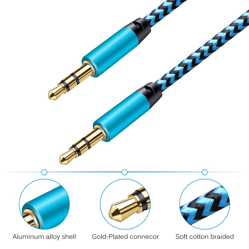 Foto 6 pulgar | Cable De Audio Auxiliar Ailkin De 3,5 Mm Macho A Macho, 1,5 M, Paquete De 6 - Venta Internacional.