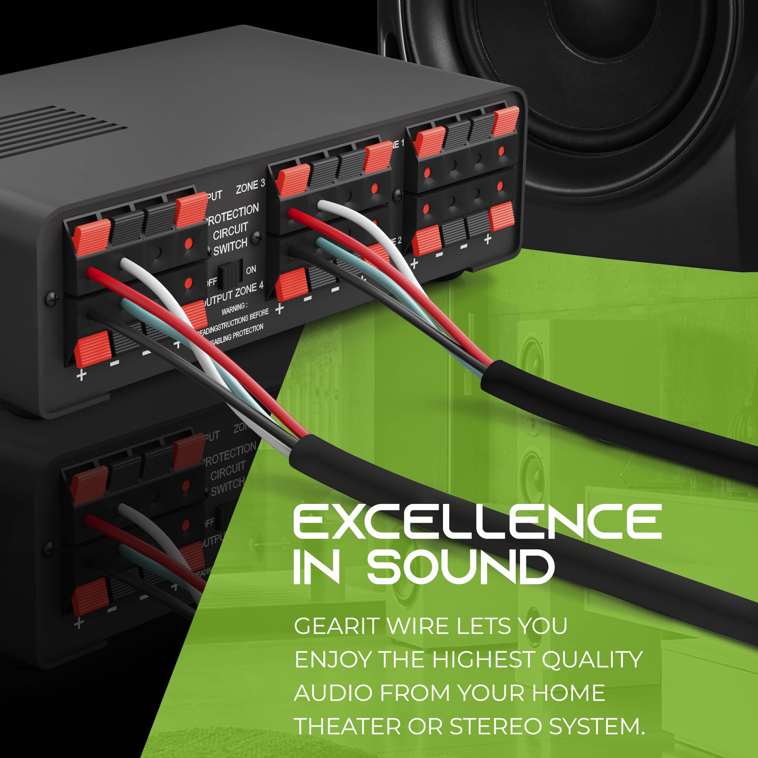 Foto 7 pulgar | Cable De Altavoz Gearit, 16 Awg, 2 Conductores, 250 Pies, Ofc, Cobre - Venta Internacional.
