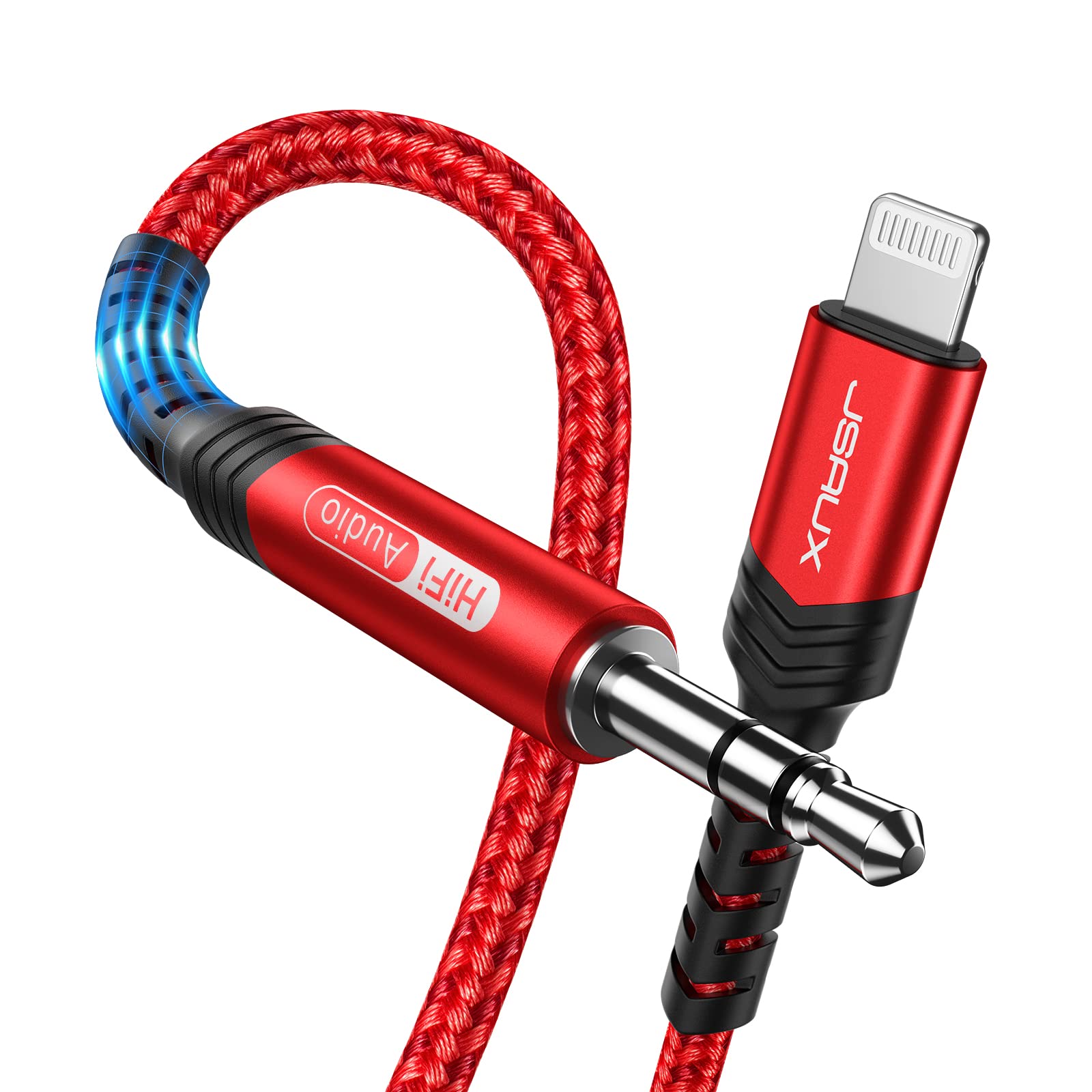 Foto 2 pulgar | Cable de Audio Lightning a 3,5 mm con Certificación Jsaux Apple MFI de 1,8 m - Venta Internacional