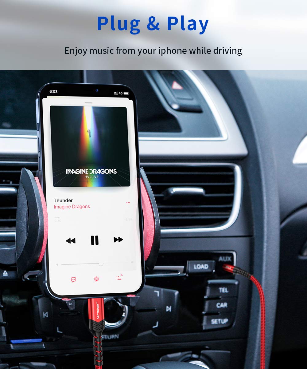 Foto 4 pulgar | Cable de Audio Lightning a 3,5 mm con Certificación Jsaux Apple MFI de 1,8 m - Venta Internacional