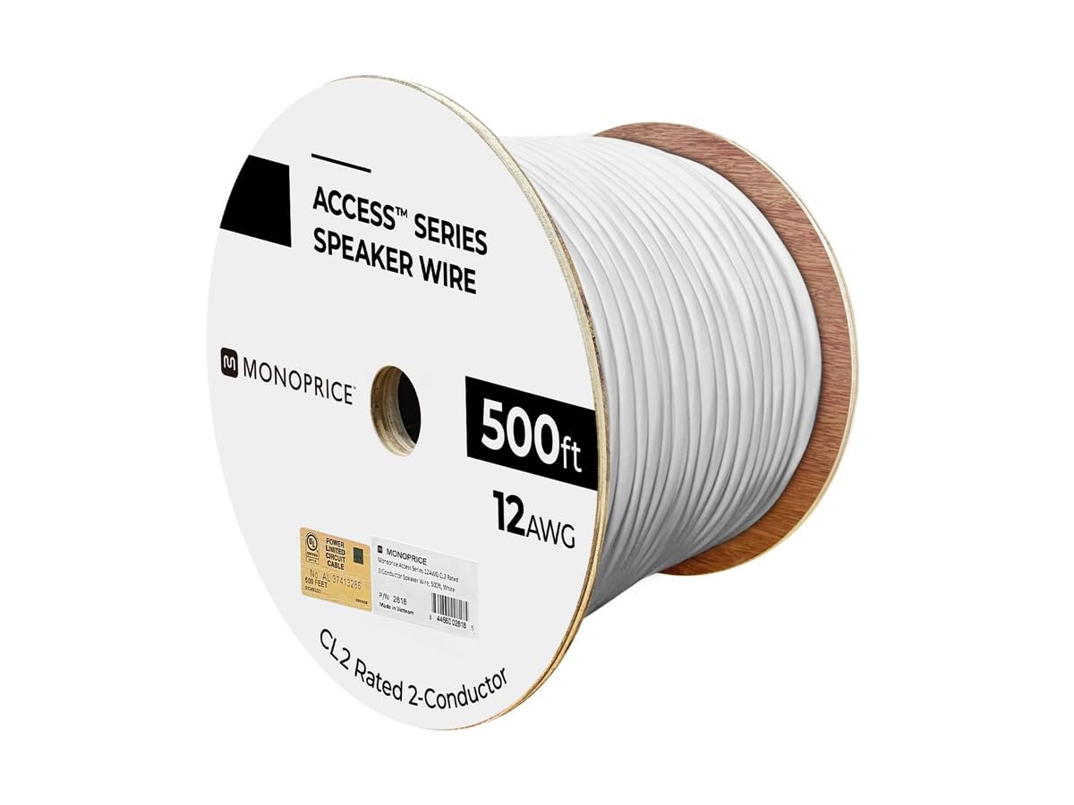 Foto 6 pulgar | Cable de Altavoz Monoprice Cl2 con Clasificación 12 Awg Cobre 500 Pies - Venta Internacional