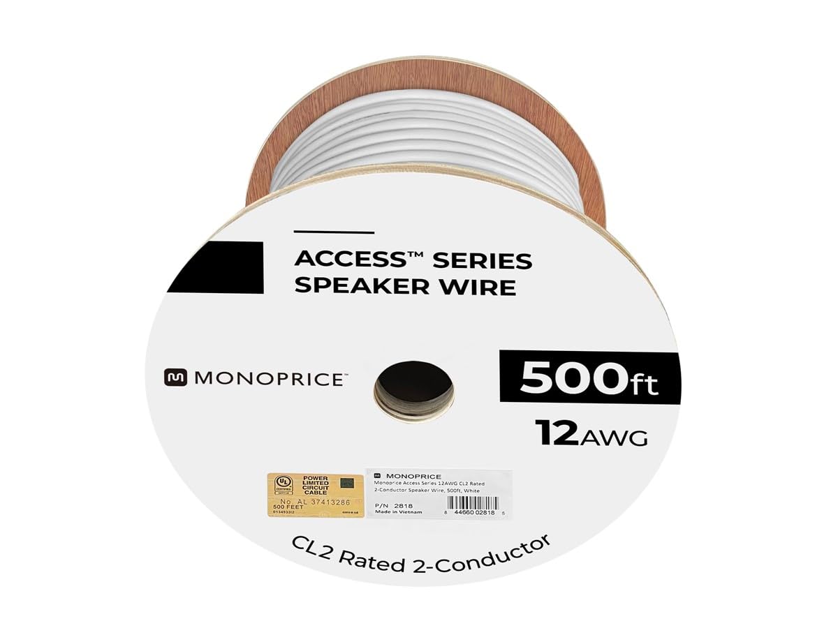 Foto 7 pulgar | Cable de Altavoz Monoprice Cl2 con Clasificación 12 Awg Cobre 500 Pies - Venta Internacional