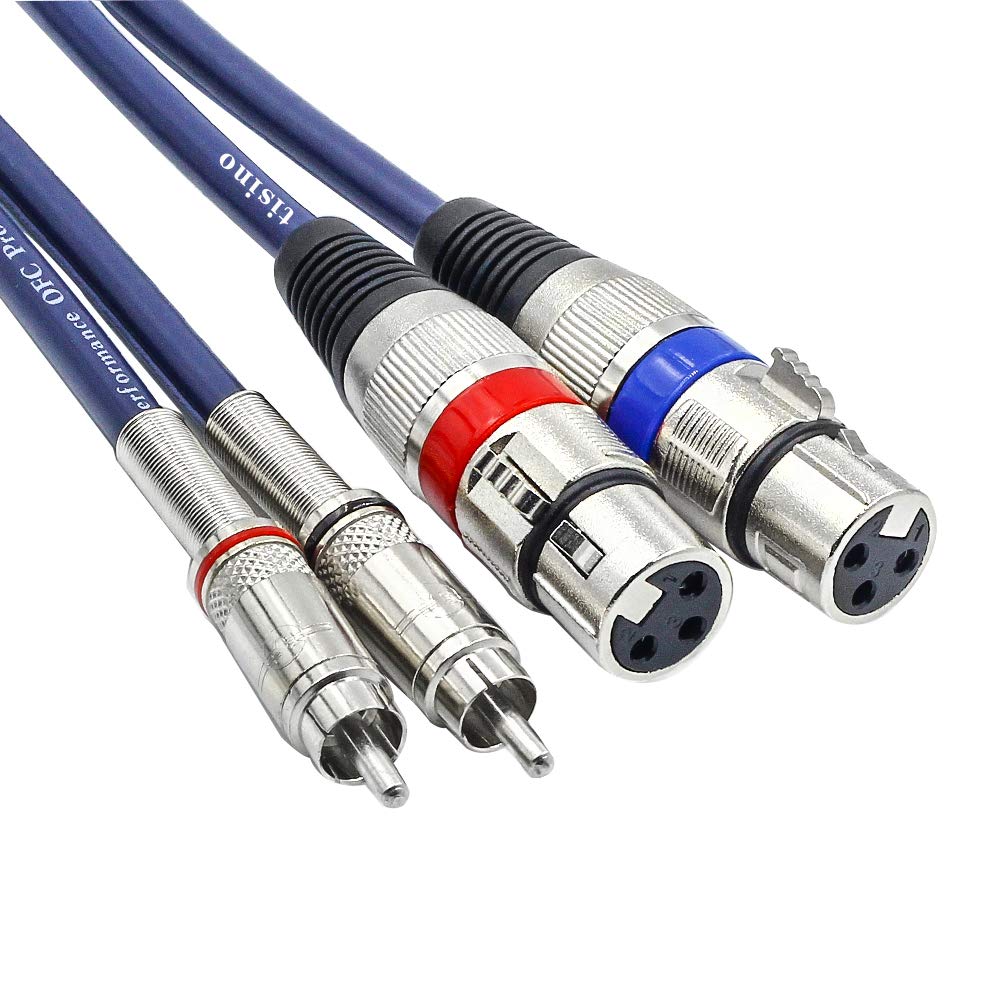 Foto 2 pulgar | Cable de Audio Tision Dual Xlr Hembra a 2 Rca Macho 1,5 M - Venta Internacional