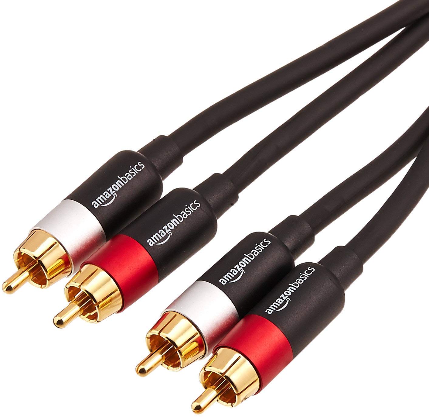 Foto 5 | Cable De Audio Estéreo Amazon Basics De 2 Machos A 2 Machos Rca De 8 Pies - Venta Internacional.
