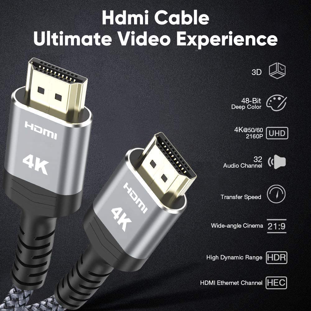 Foto 6 pulgar | Cable Hdmi Highwings 4k Hdr De Alta Velocidad, 18 Gbps, 6 M - Venta Internacional.