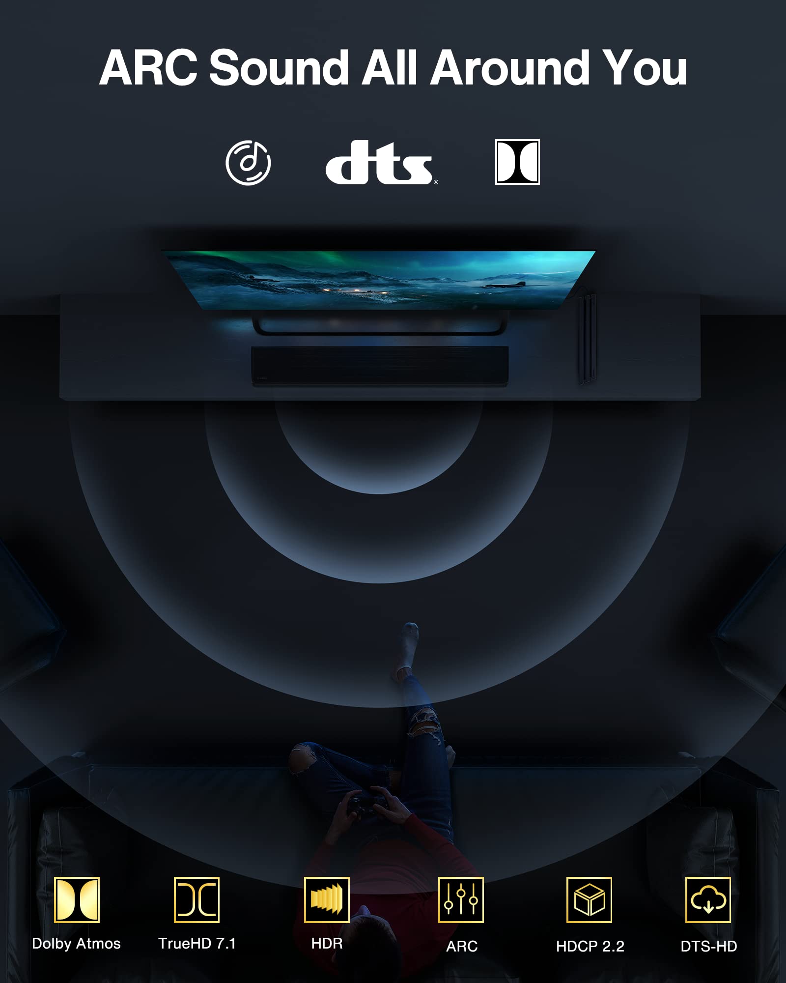Foto 8 pulgar | Cable Hdmi Ivanky 4k Hdmi 2.0 De 10 Pies/3 M De Alta Velocidad Y 18 Gbps - Venta Internacional.