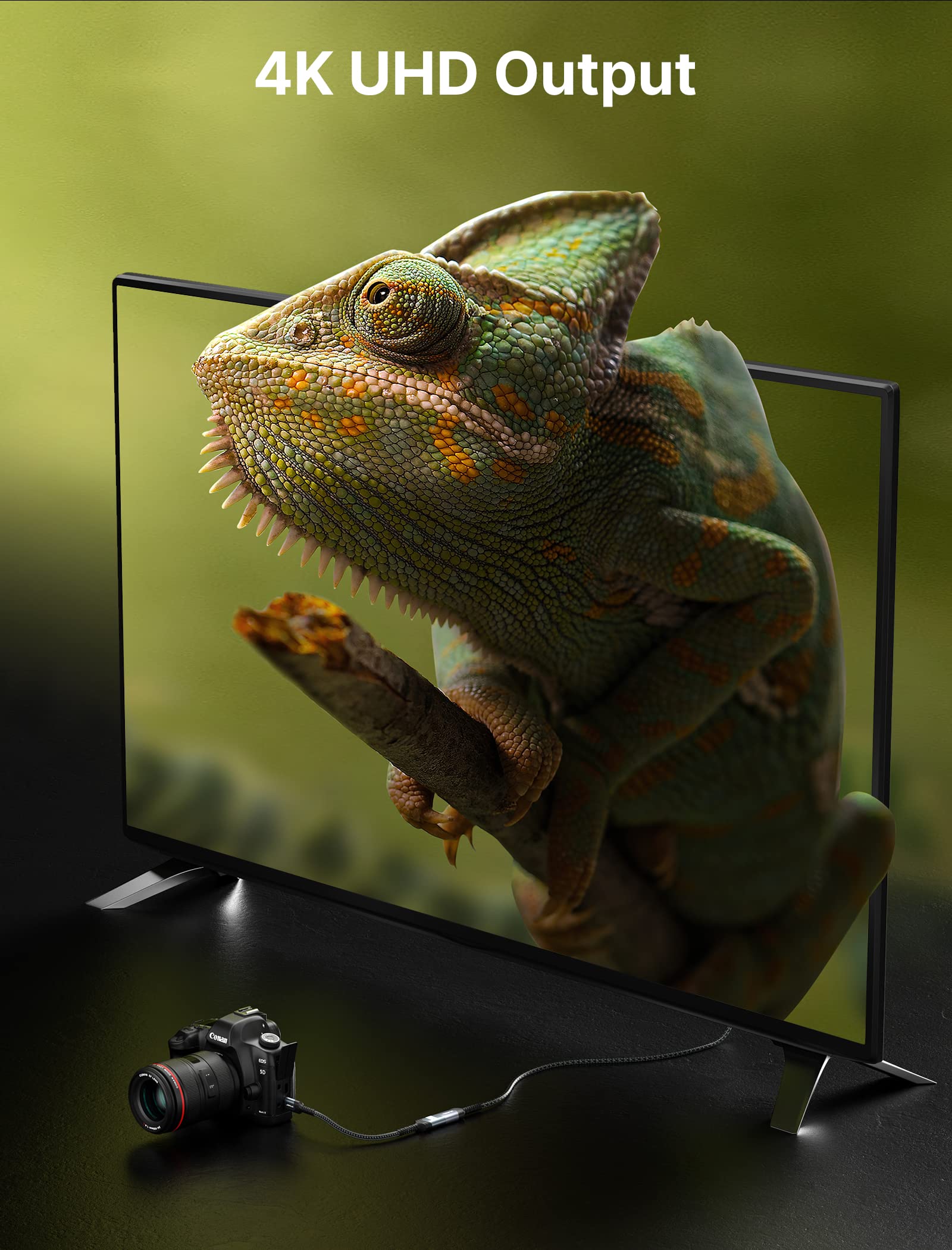 Foto 6 pulgar | Adaptador Jsaux Mini Hdmi A Hdmi 4k 60hz Hdr 3d 18gbps Gris - Venta Internacional.